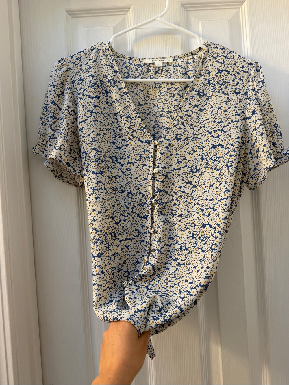Stitchfix Lexy Floral Button Front Blouse Medium - Picture 5 of 10